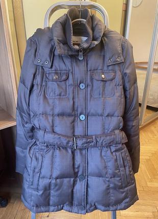 Куртка зимняя /пальто / брендовый пуховик с капюшоном