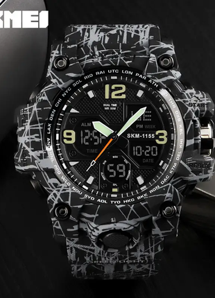 Чоловічий годинник Skmei 1155 Black-Gray