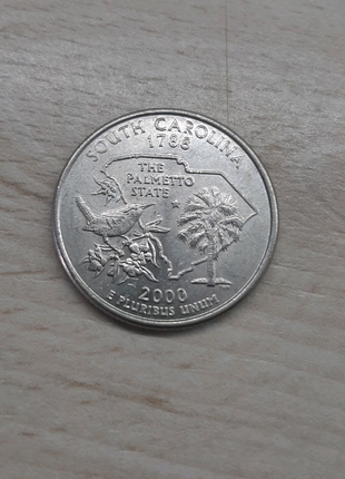 25 центов США Южная Королина 2000