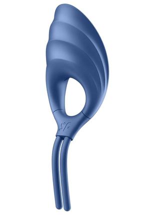 Эрекционное виброкольцо лассо Satisfyer Swordsman Blue, крепка...