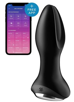 Анальная смарт вибропробка с жемчужным массажем Satisfyer Rota...