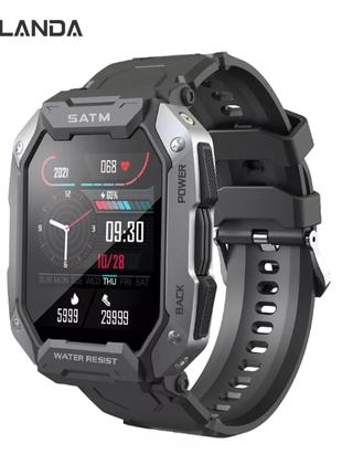 Мужские сенсорные умные смарт часы Smart Watch Full Touch 1.71...