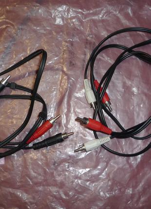Аудио кабеля. 3,5", 2 RCA, удлиннитель mini Jack и др.