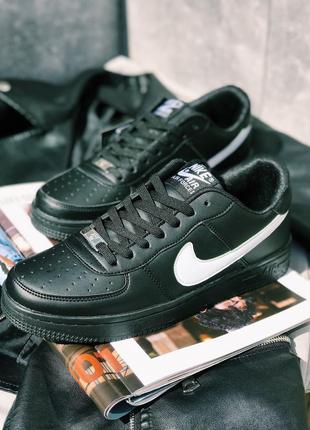 Кросівки nike air force black white badge