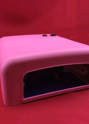 Лампа для маникюра с таймером ZH-818. Цвет: розовый