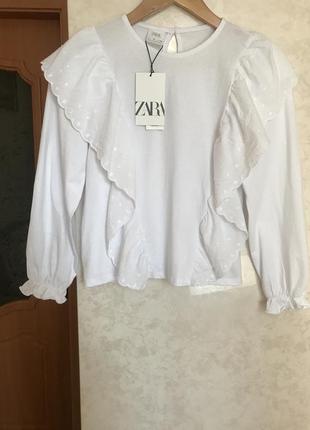 Біла блузка сорочка zara