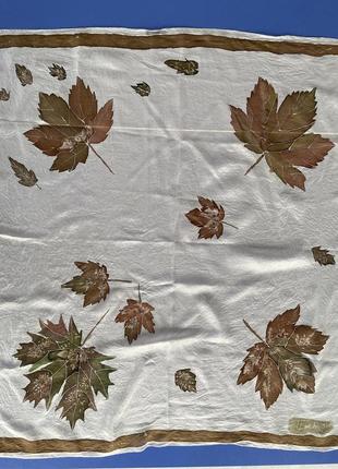 Винтажный шёлковый платок ручной работы 1987года