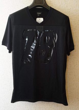 Мужская футболка diesel черного цвета