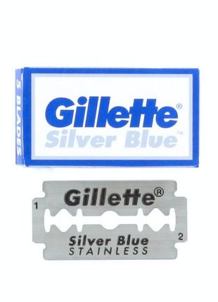 Леза двосторонні Gillette Silver Blue 5 шт.