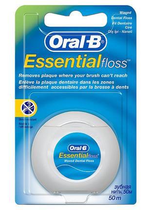 Зубная нить Oral-B Essential floss мятная