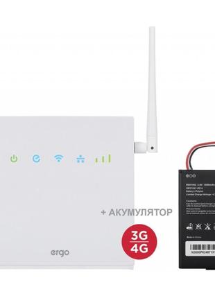 Стационарный роутер GSM Ergo R0516 Wi-Fi 4G (LTE) с батареей