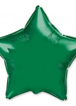 Фольгированный шар Звезда, цвет - "Аквамарин" 18' Flexmetal