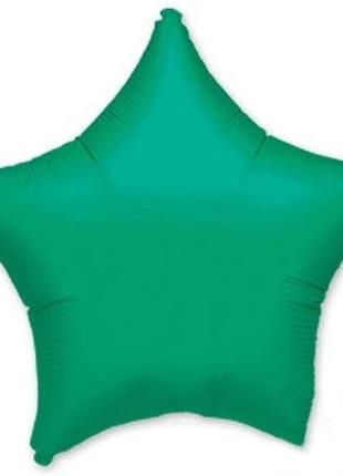 Фольгированный шар Звезда, цвет - зеленый 18' Anagram