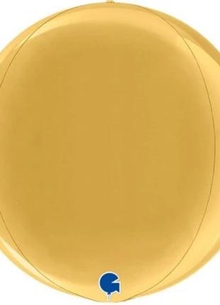 Фольгированный шар Сфера Grabo, цвет - металлик золото