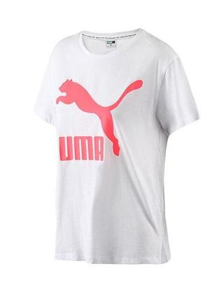 Футболка puma wmns classics logo aop tee оригинал!