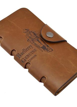 Мужское портмоне baellerry genuine leather cok10. цвет: коричн...