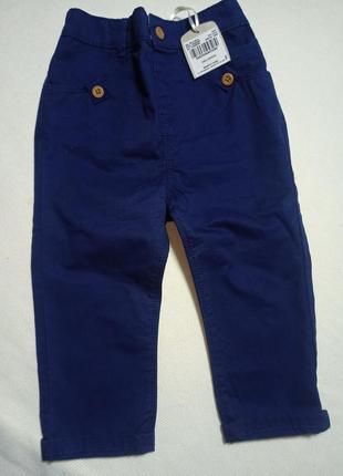 Штани для хлопчика, зріст 80-86, колір темно-синій. бавовняні ...