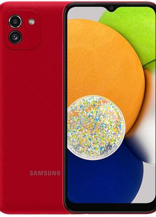 Смартфон Samsung Galaxy A03 SM-A035F 4/64GB, Red (SM-A035FZRG)