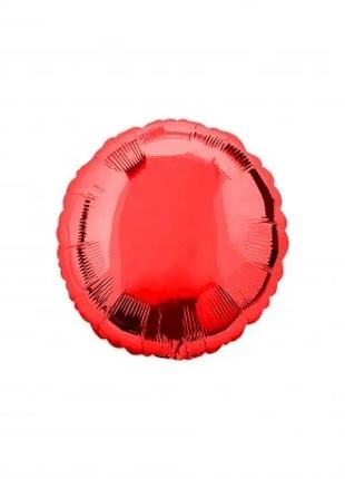 Фольгированный шар "Круг мини" , цвет - красный