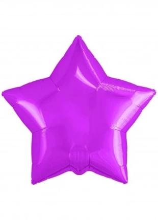 Фольгированный шар "Звезда мини" 10`, цвет - малиновый