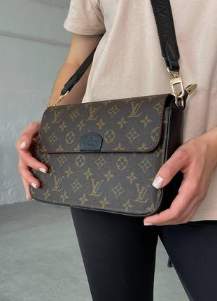 Жіноча сумка Louis Vuitton Multi Pochette Brown