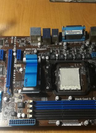 Asus M4A77D (AM2+, AMD 770, PCI-Ex16)+Сетевая карта