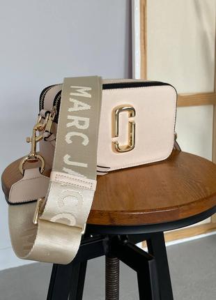 Жіноча сумка Marc Jacobs The Snapshot Beige/Gold