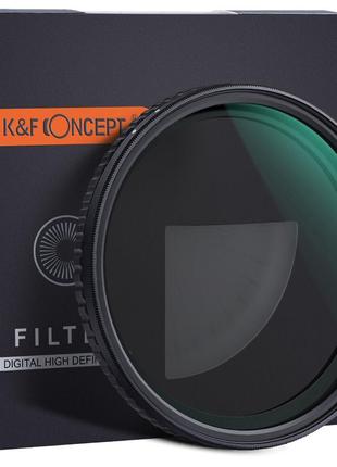 Гібридний світлофільтр K&F; Concept 55 mm Nano-X - ND2-32 + CPL