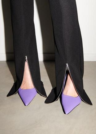 Шикарні туфлі на високих підборах фіолетового кольору reserved...