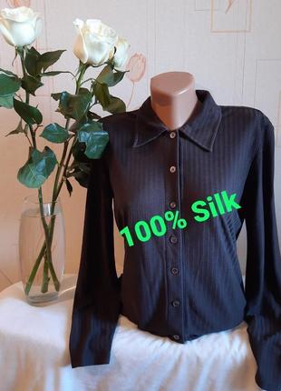 Шикарная рубашка блузка escada margaretha ley, 100% шёлк, 💯 ор...