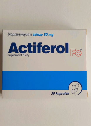 Actiferol 30 капсул Актіферол залізо 30 мг Актиферол