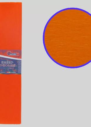 Гофрированная бумага " Оранжевый " 50*200 см 55%, 20г/м2 жатка...