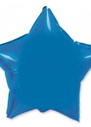 Фольгированный шар "Звезда" 18` , цвет - синий
