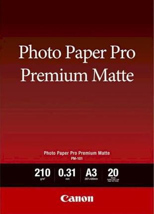 CanonA3 Photo Paper Premium Matte PM-101 20 арк.
