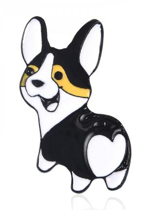Емальована брошка значок пін тварини собаки цуценя коргі brgv1...