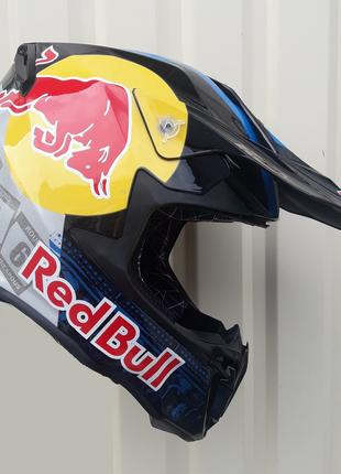 Кроссовый мото шлем эндуро Red Bull KTM размер L + очки в подарок