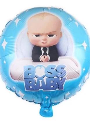 Фольгированный шар Круг "Baby Boss" 18`