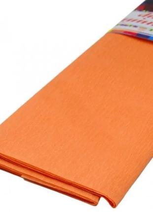 Гофрированная бумага " Оранжевый "50*200 см 26г/м2 жатка креп ...
