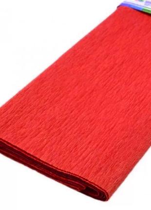 Гофрированная бумага " Ярко-Красный "50*200 см 26г/м2 жатка кр...