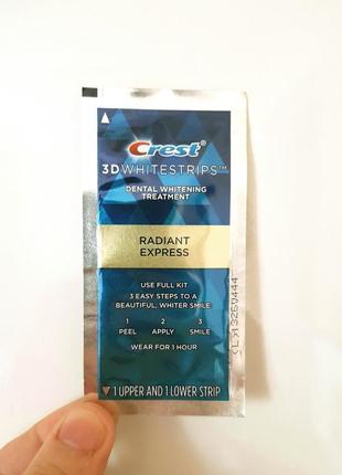 Crest 3d white whitestrips radiant express полоски для зубов о...