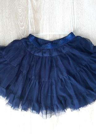 Темно-синяя юбка пачка из фатина cubus на 3-4 года (98-104см)