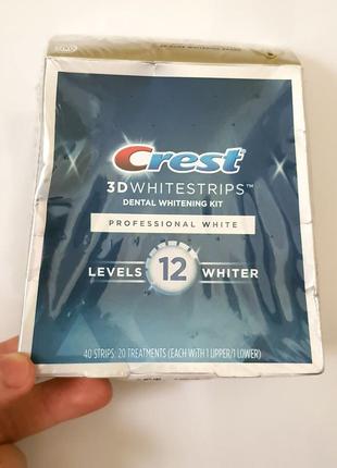 Відбілюючі полоски crest 3d whitestrips professional white кур...