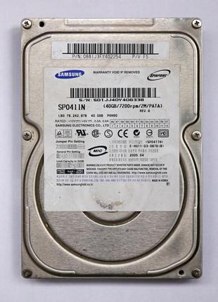 Жорсткий диск, HDD Samsung SP0411N, 40 GB