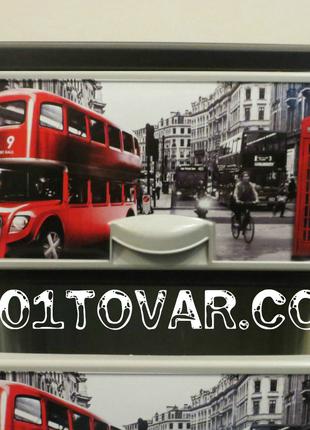 Настольный пластиковый комод, с рисунком "Лондон" (London), 2 ...