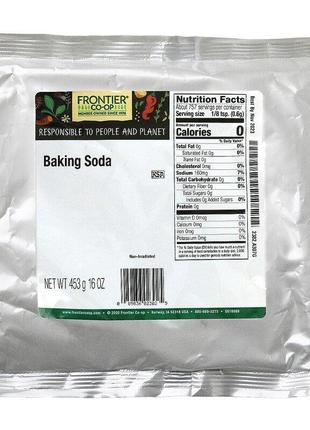 Frontier Natural Baking Soda, натуральная пищевая сода из США,...