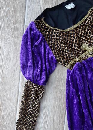 Карнавальный костюм джульетта средневековое фиолетовое платье ...