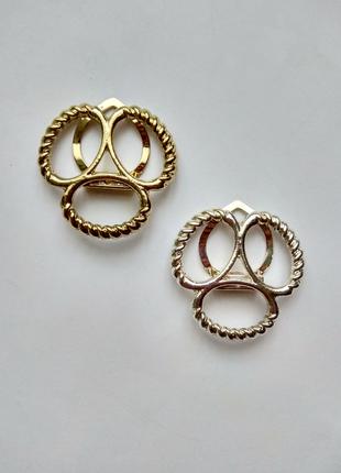 Брошь зажим дресс-клип для платка, Англия