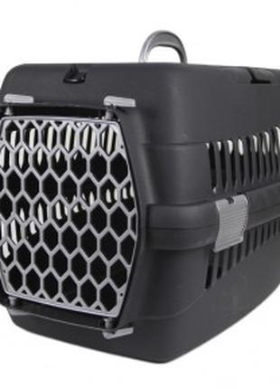 Переноска SGbox для тварин до 6 кг 48 х 32 х 32 см пластик чорнa