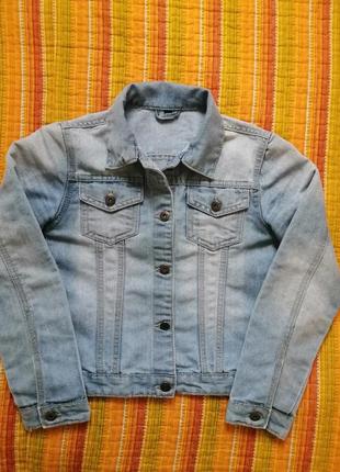 Мягкая джинсовая курточка р. 146-152.