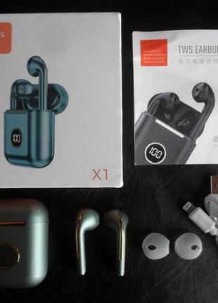 Блютуз-навушники TWS Earbuds-X1 нові (+бонус потребують Т.О.).